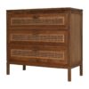HSM Collection-Dressoir 3 La-90x42x85-Naturel-Rotan/Teak - Afbeelding 2