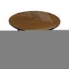 Salontafel Fishbone - 60x60x49 - Naturel/zwart - Eiken/metaal - Afbeelding 2