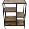 Open vakkenkast Levels - 60x81 cm - mangohout/ijzer - Afbeelding 2