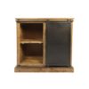 Sideboard Melbourne - 95x45x90 - Naturel/zwart - Mangohout/metaal - Afbeelding 2