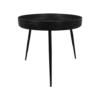 Bijzettafel Ventura - ø60 cm - zwart - mangohout/ijzer - Afbeelding 2
