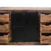 Sideboard Melbourne - 140x43x85 - Naturel/zwart - Rustiek mangohout/ijzer - Afbeelding 2