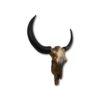 Buffelkop L - 80x80x10 - Goud/zwart - Metaal - Afbeelding 2