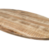 Ovaal tafelblad - 200x100x4 - Naturel - Mangohout - Afbeelding 2
