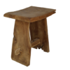 Kruk Buffallo - blank - teak - Afbeelding 2