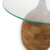 Stella salontafel Ø50, H43, Smooth Natural, Clear glass - Afbeelding 2