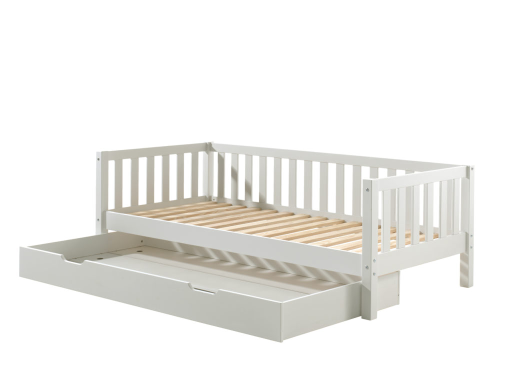 Deze FRITZ combinatie in wit bestaat uit een bed (90x200) en bijhorend rolbed. - Afbeelding 2