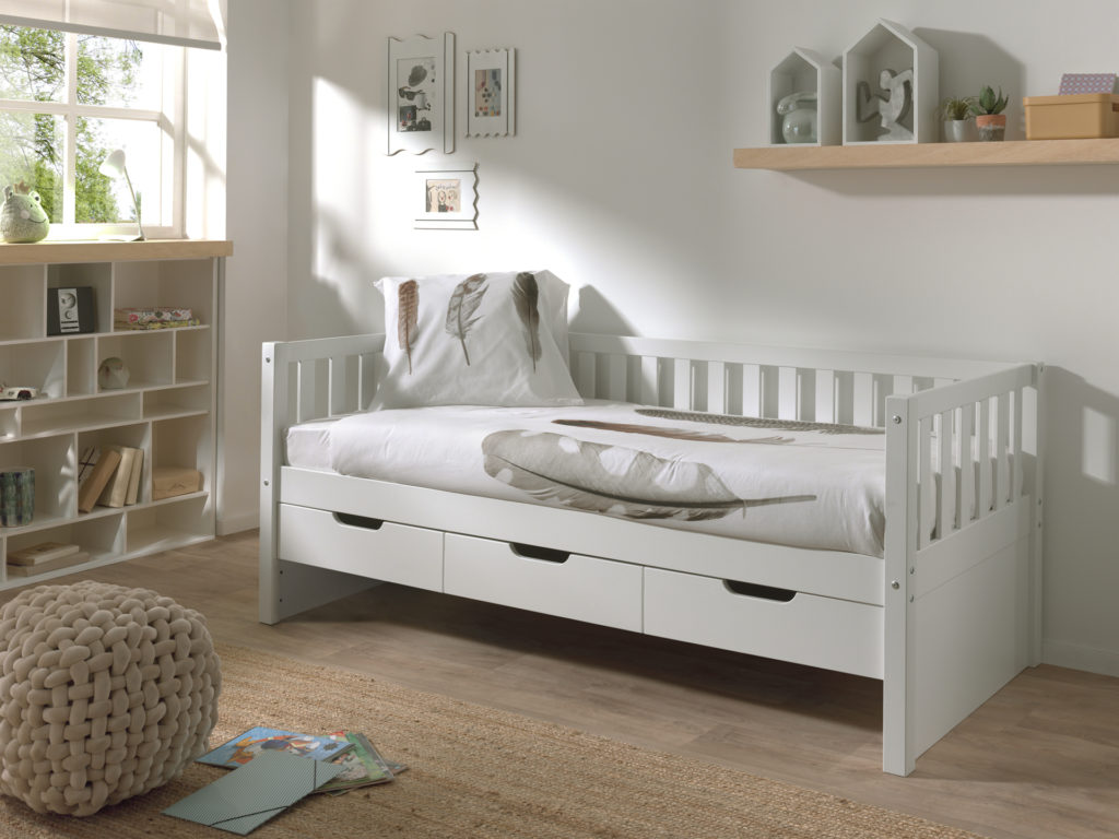 FRITZ KAJUITBED MET LADEN WHITE - Afbeelding 2