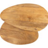 Hannover salontafel organisch, set van 2, Smooth Natural - Afbeelding 2