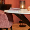 Eetkamertafel Lynn | Rond | Wit marmer | 130 CM - Afbeelding 2