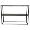 Console tafel Marseille - 120x32x85 - Bruin/zwart - Marmer/metaal - Afbeelding 2