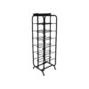 Wijnrek - 25x25x90 - Zwart - Metaal - Afbeelding 2