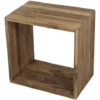 Kubus bijzettafel - gerecycled teak - Afbeelding 2