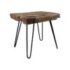Salontafel met hairpin poten - ijzer/teak - Afbeelding 2