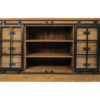 Dressoir Blackburn - glasdeuren - reclaimed teak/ijzer - Afbeelding 2