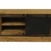 TV meubel Blackburn - 200x42x57 - Naturel/zwart - Reclaimed teak/metaal - Afbeelding 2