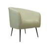 Fauteuil - 77x68x83 - Wit/zwart - Bouclé - Afbeelding 2