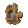 Wandspiegel Kecik - 30x30 - Naturel - Teak/glas - Afbeelding 2