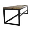 Kapstok - 80x25x25 - Naturel/zwart - Mangohout/metaal - Afbeelding 2