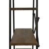 Stellingkast met 4 planken - gemixt Javahout/ijzer - Afbeelding 3