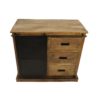 Sideboard Melbourne - 95x45x90 - Naturel/zwart - Mangohout/metaal - Afbeelding 3