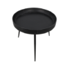 Bijzettafel Ventura - ø60 cm - zwart - mangohout/ijzer - Afbeelding 3
