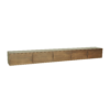 Zwevend tv meubel Vision Walnut | 280 cm - Afbeelding 3