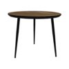 Salontafel Fishbone - 60x60x49 - Naturel/zwart - Eiken/metaal - Afbeelding 3