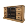 Dressoir Blackburn - glasdeuren - reclaimed teak/ijzer - Afbeelding 3