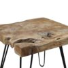 Salontafel met hairpin poten - ijzer/teak - Afbeelding 3