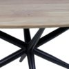 Eettafel Zurich ovaal - 200x100x77 - Naturel - Acaciahout/metaal - Afbeelding 3