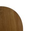 HSM Collection-Ronde Bijzettafel Fishbone-45x45x39-Naturel/Zwart-Eiken/Metaal - Afbeelding 3