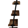 Decoratieve ladder - powdercoated black - acacia - Afbeelding 3