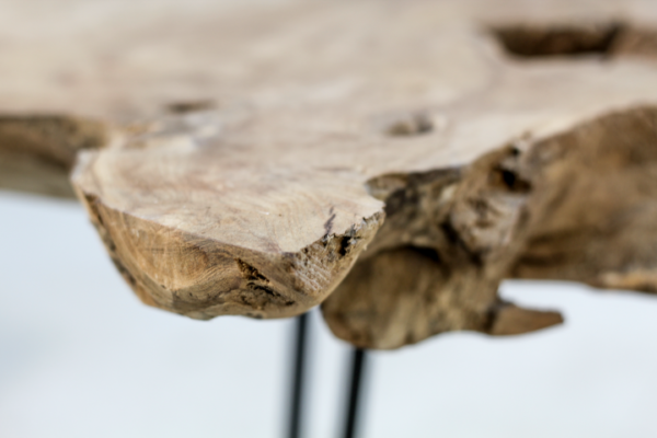 Sidetable - 120x50x70 - Naturel - Teak wortelhout/ijzer - Image 3