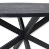 Ovale eettafel Melbourne - 200x100x76 -  zwart - mangohout/ijzer - Afbeelding 3