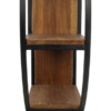 Sidetable - 90x25x80 cm - Naturel/zwart - Mango/ijzer - Afbeelding 3
