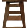 Decoratieve bank - 80x23x45 - Naturel - Oud teakhout - Afbeelding 3