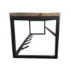 Kapstok - 80x25x25 - Naturel/zwart - Mangohout/metaal - Afbeelding 3
