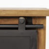 TV meubel Blackburn - 150x40x56,5 - Naturel/zwart - reclaimed teak/metaal - Afbeelding 3