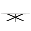 Eettafel Brandy Black | 160 cm | Ovaal - Afbeelding 3