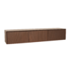 Zwevend tv meubel Madison Walnut | 160 cm - Afbeelding 3