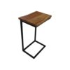 Bijzettafel Read Live Edge - 38x30x65 - Naturel/zwart - Acacia/ijzer - Afbeelding 3