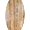 Ovaal tafelblad - 200x100x4 - Naturel - Mangohout - Afbeelding 3