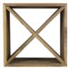 Flessenrek kruis - gerecycled teak - Afbeelding 3