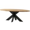 Tafelblad ovaal - 220x110 cm - blank - teak - Afbeelding 3