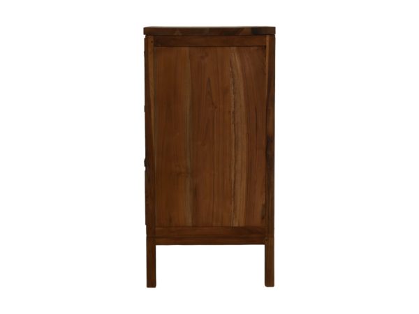 HSM Collection-Dressoir 3 La-90x42x85-Naturel-Rotan/Teak - Image 4