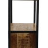 Boekenkast - 55x35x175 - Naturel/zwart - Mangohout/metaal - Afbeelding 4