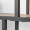 Wanddecoratierek - ø100 cm - mangohout/ijzer - Afbeelding 4