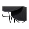 Ronde Salontafel - ø61x45/ø46x39 - zwart marmer - set van 2 - Afbeelding 4