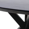 HSM Collection-Ovale Eettafel Zurich-180x100x76-Zwart/Zwart-Acacia/Metaal - Afbeelding 4